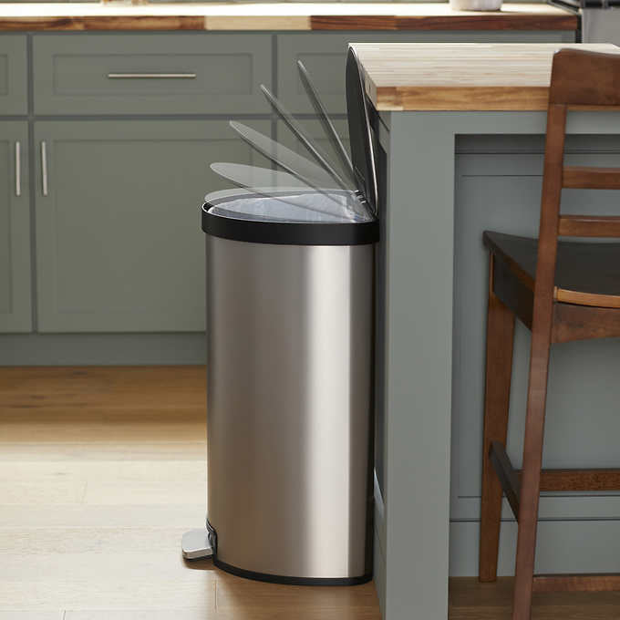 Kohler 45L Semi-Round Step Trash Can